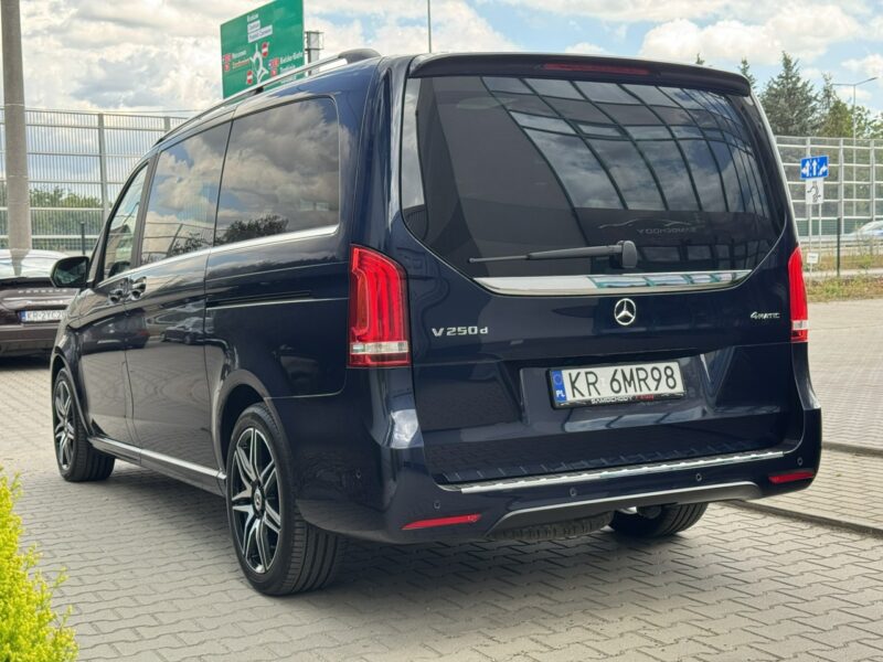 Mercedes V 250 4Matic Exclusive. Niemal pełne wyposażenie. Salon Polska. 1 wł. 7 os. II (2014-)