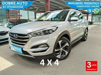 Hyundai Tucson 1.6 177KM Premium 4x4 Automat, Navi,Kamera,MartwePole, Wentyl.Fotele III (2015-2020)