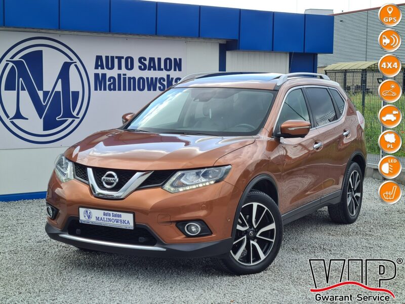 Nissan X-Trail 4x4 Navi Kamera 360* SzklanyDach 2xPDC WolneRęce Półskóry GrzaneFotele III (2014-2021)