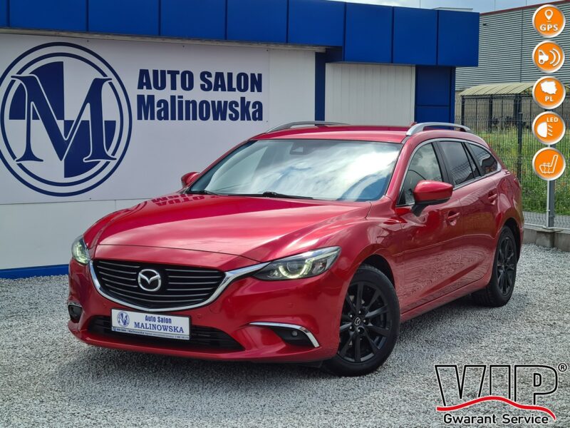 Mazda 6 BOSE Navi Skóra+Grzane+El Fotele Led WolneRęce Klimatronik Sensory Alu III (2012-)