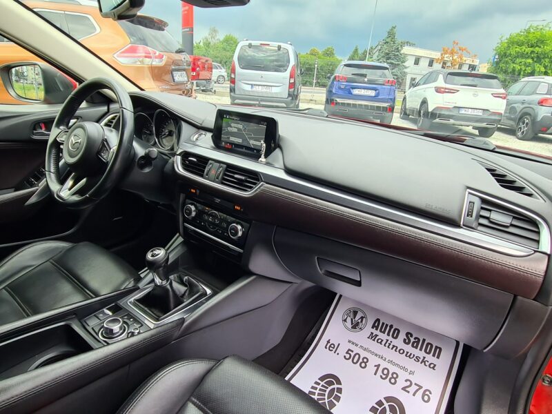 Mazda 6 BOSE Navi Skóra+Grzane+El Fotele Led WolneRęce Klimatronik Sensory Alu III (2012-)