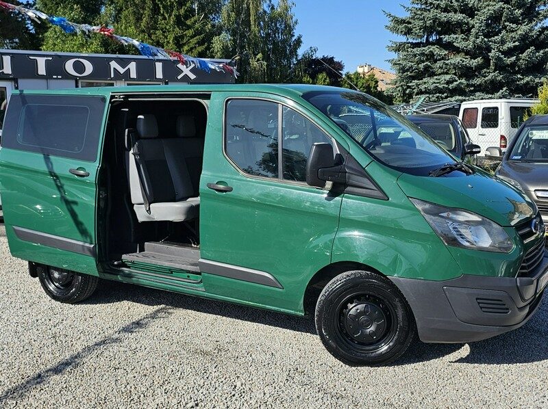 Ford Transit Custom Brygadówka - 6 os. HAK * Skóry * L1H1 * GWARANCJA-Zamiana Automi-x.pl