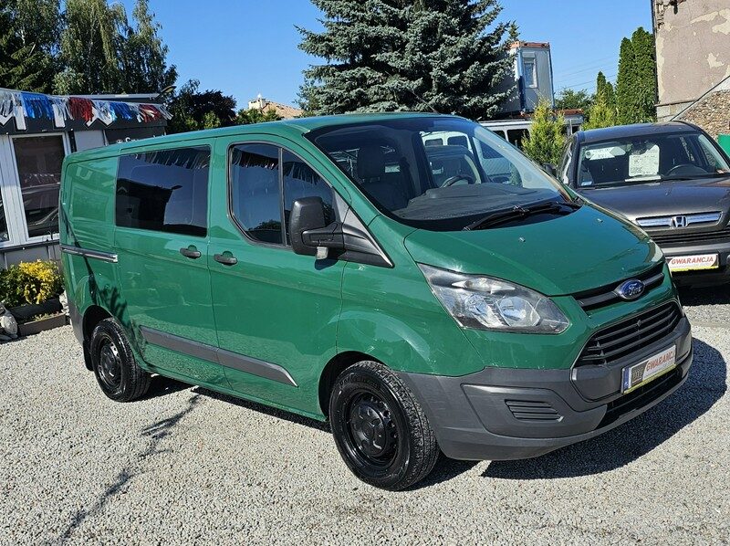 Ford Transit Custom Brygadówka - 6 os. HAK * Skóry * L1H1 * GWARANCJA-Zamiana Automi-x.pl