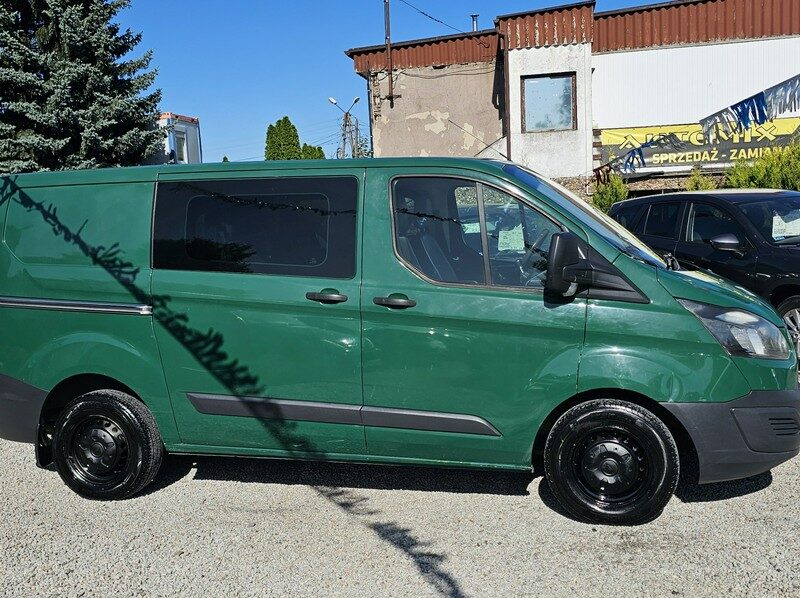 Ford Transit Custom Brygadówka - 6 os. HAK * Skóry * L1H1 * GWARANCJA-Zamiana Automi-x.pl