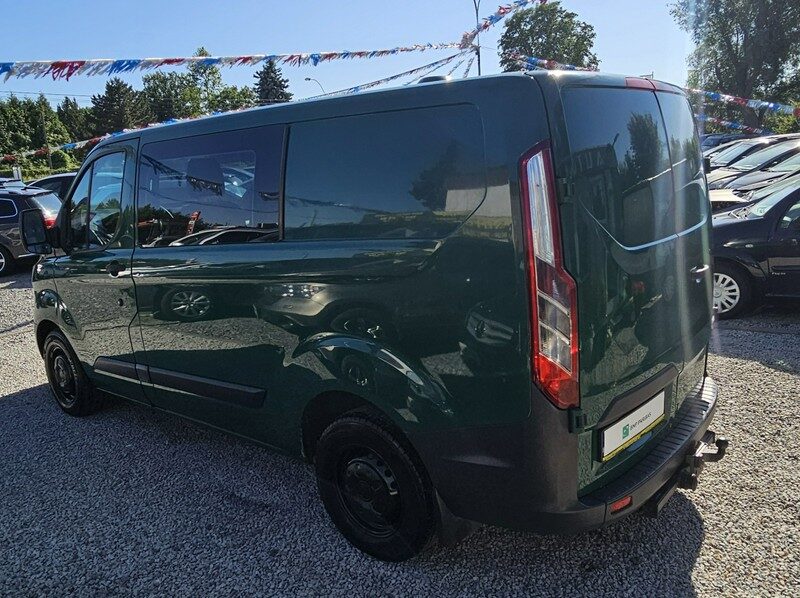 Ford Transit Custom Brygadówka - 6 os. HAK * Skóry * L1H1 * GWARANCJA-Zamiana Automi-x.pl