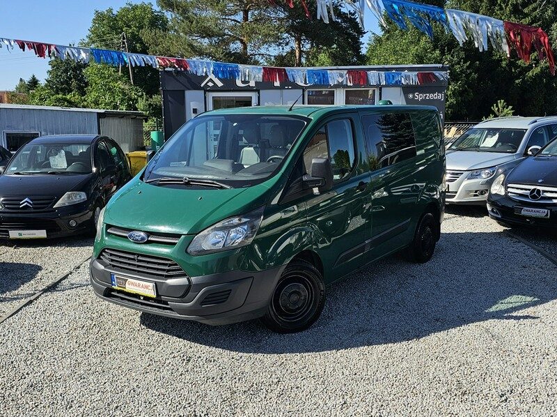 Ford Transit Custom Brygadówka - 6 os. HAK * Skóry * L1H1 * GWARANCJA-Zamiana Automi-x.pl