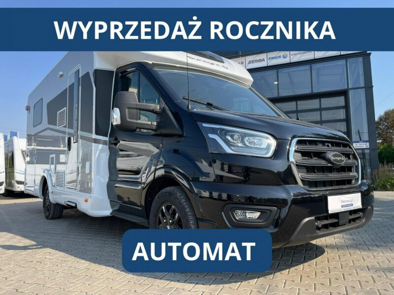 samochody kempingowe Sunlight T690 L Adventure 5 osobowa półintegra z automatem i elektrycznie ogrzewaną podłogą