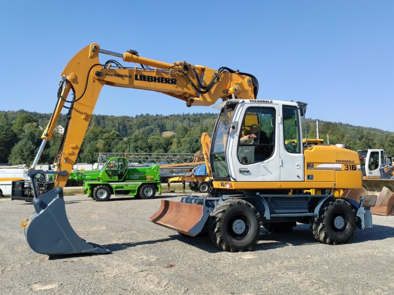 kołowa Liebherr A316 Maszyna po Pełnym Tulejowaniu Bez Luzów i Wycieków nie A314 Volvo CAT Komatsu