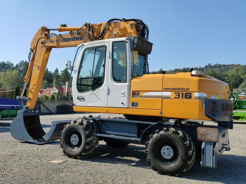 kołowa Liebherr A316 Maszyna po Pełnym Tulejowaniu Bez Luzów i Wycieków nie A314 Volvo CAT Komatsu