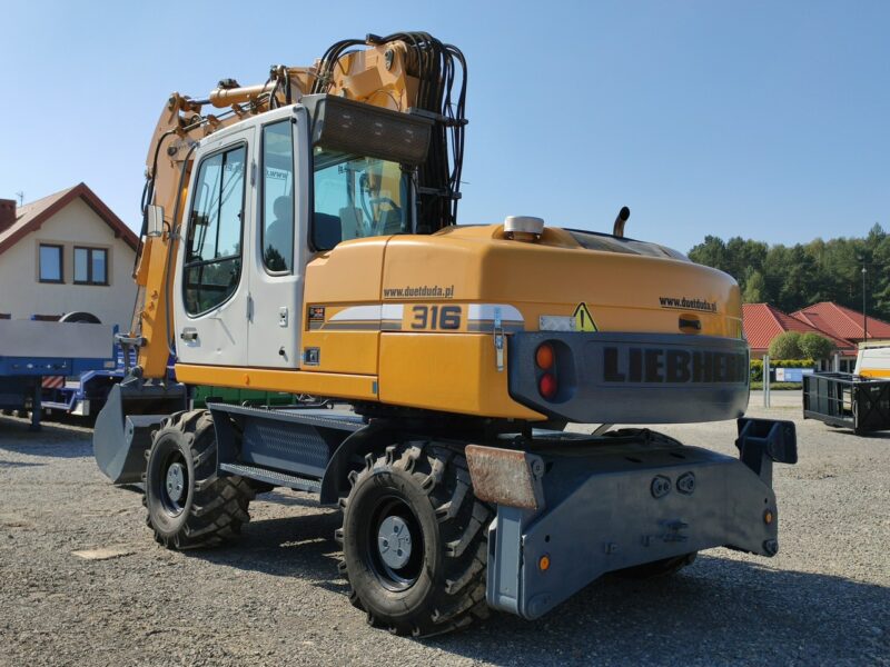 kołowa Liebherr A316 Maszyna po Pełnym Tulejowaniu Bez Luzów i Wycieków nie A314 Volvo CAT Komatsu