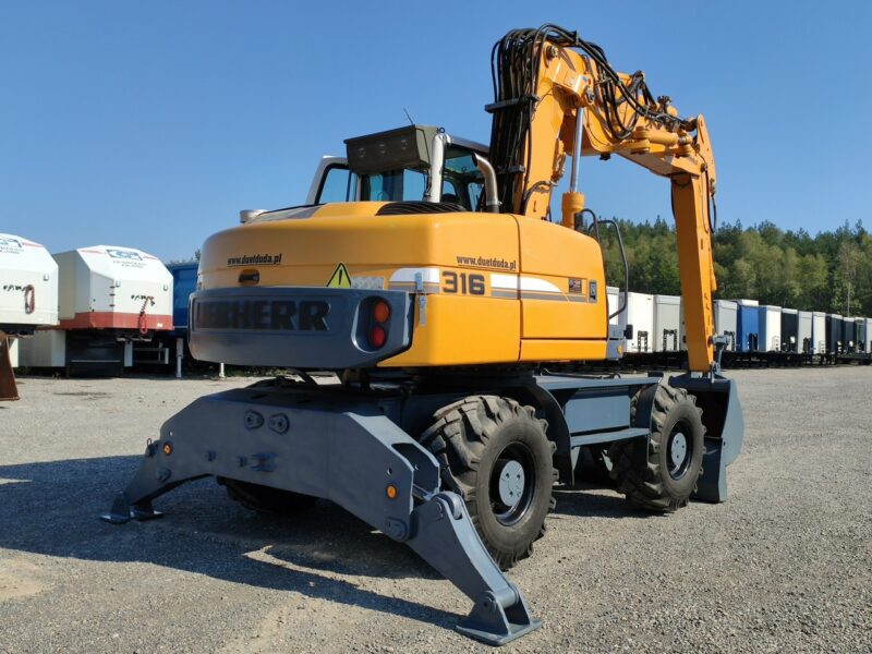 kołowa Liebherr A316 Maszyna po Pełnym Tulejowaniu Bez Luzów i Wycieków nie A314 Volvo CAT Komatsu