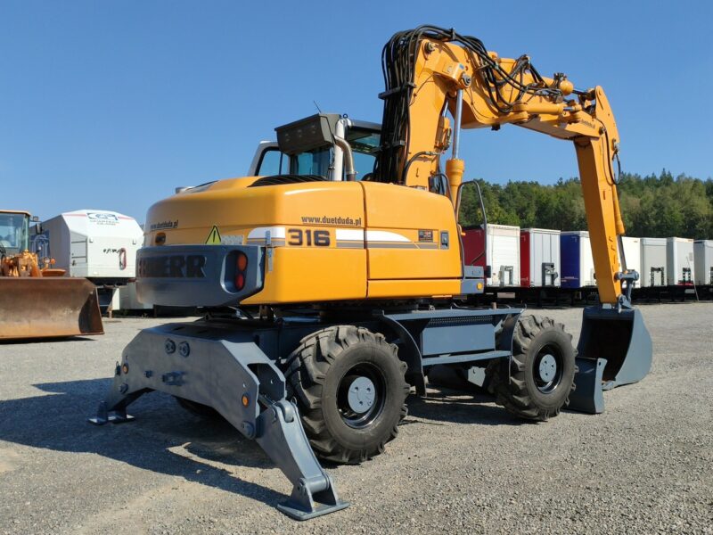 kołowa Liebherr A316 Maszyna po Pełnym Tulejowaniu Bez Luzów i Wycieków nie A314 Volvo CAT Komatsu