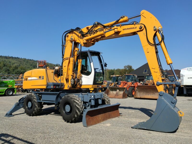 kołowa Liebherr A316 Maszyna po Pełnym Tulejowaniu Bez Luzów i Wycieków nie A314 Volvo CAT Komatsu