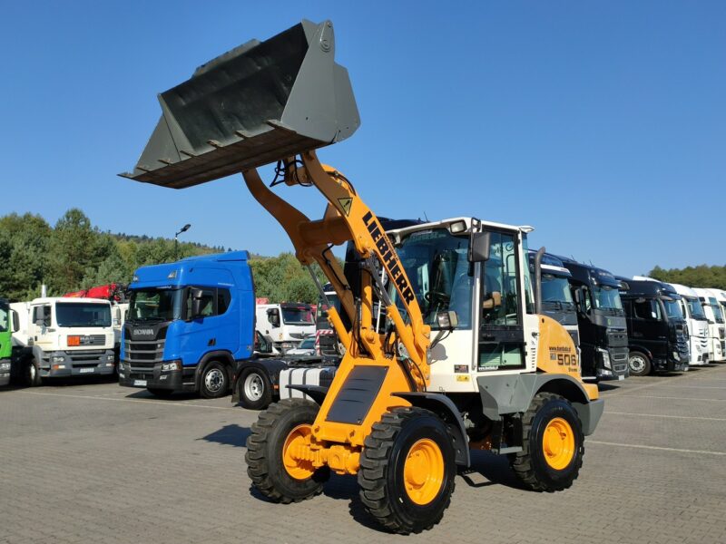 mała kołowa Liebherr L 506 STEREO Szybkozłącze / Łyżka Krokodyl + Widły Waga 6300kg Volvo CAT Komatsu Jcb
