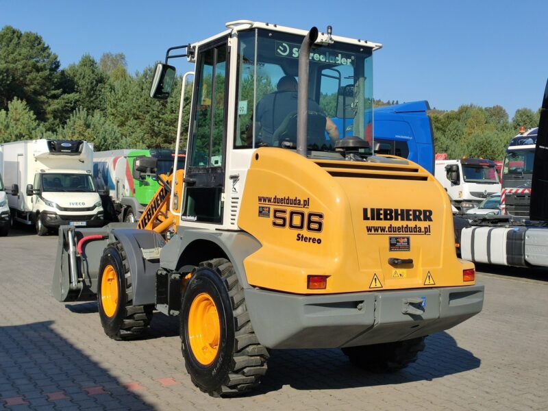 mała kołowa Liebherr L 506 STEREO Szybkozłącze / Łyżka Krokodyl + Widły Waga 6300kg Volvo CAT Komatsu Jcb