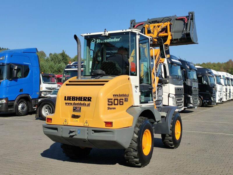 mała kołowa Liebherr L 506 STEREO Szybkozłącze / Łyżka Krokodyl + Widły Waga 6300kg Volvo CAT Komatsu Jcb