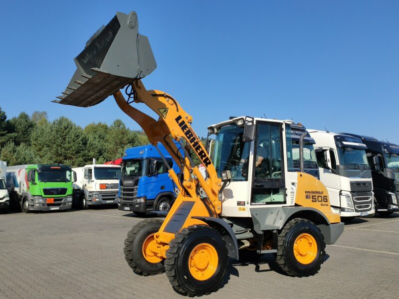 mała kołowa Liebherr L 506 STEREO Szybkozłącze / Łyżka Krokodyl + Widły Waga 6300kg Volvo CAT Komatsu Jcb