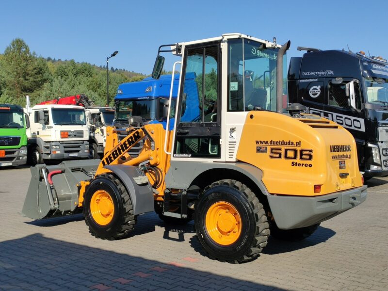 mała kołowa Liebherr L 506 STEREO Szybkozłącze / Łyżka Krokodyl + Widły Waga 6300kg Volvo CAT Komatsu Jcb