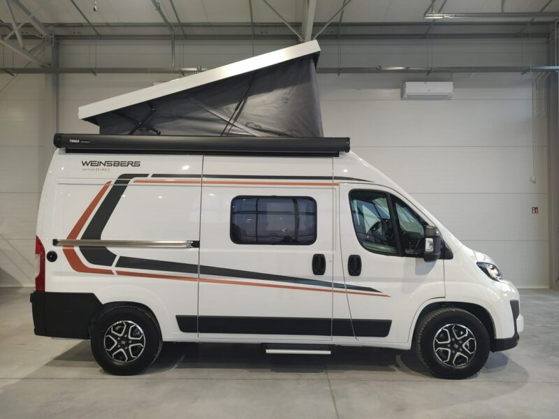 samochody kempingowe Weinsberg CaraBus 540 MQ Campervan dla 4 os. z dachem sypialnym pop up! 5,5m