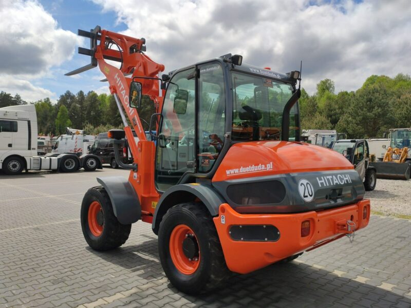 średnia kołowa Hitachi ZW75 Wheel Loader Szybko-Złącze Widły Stan Bardzo Dobry nie Volvo Komatsu Kramer 950 Volvo Jcb 406