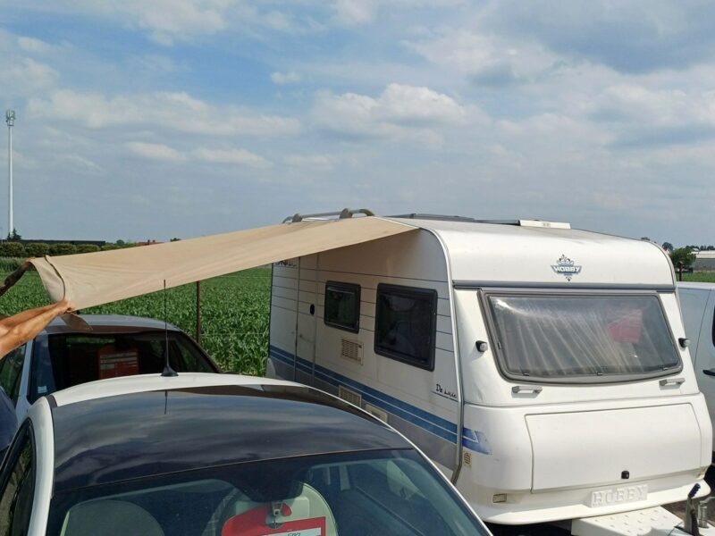 przyczepy kempingowe Hobby 30A28 WC Prysznic Kuchenka Solar Dodatkow zadaszenie