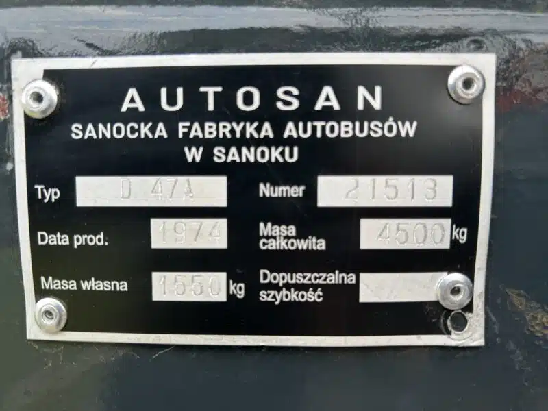 Przyczepa Autosan D-47A
