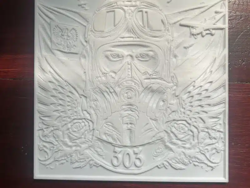 Obraz zrobiony drukarkom 3D Dywizjon 303