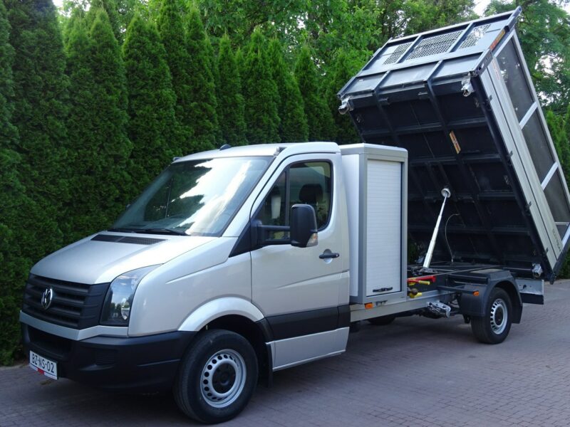 Volkswagen CRAFTER 2.0TDI 163KM 3 stronna wywrotka aluminiowa, 3 osobowa Volkswagen Crafter 2,0 TDI 163 km 3 stronna wywrotka Sprowadzona