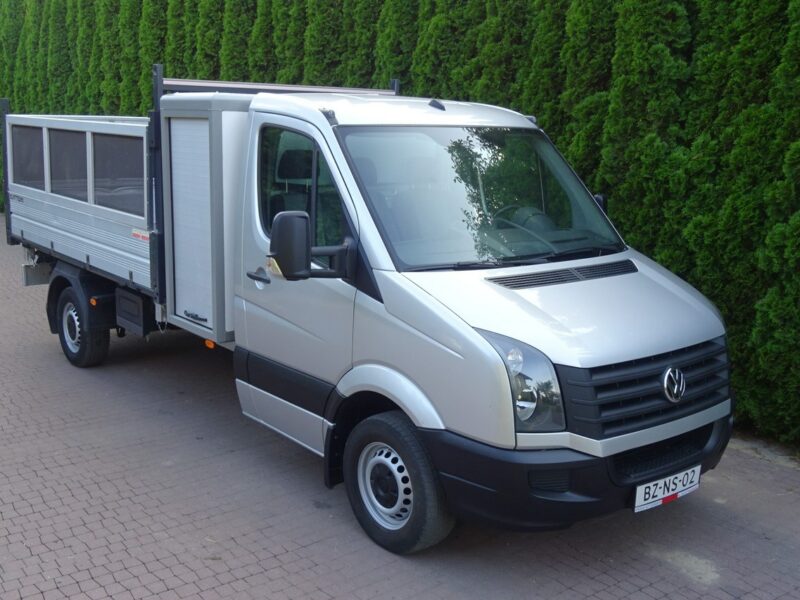 Volkswagen CRAFTER 2.0TDI 163KM 3 stronna wywrotka aluminiowa, 3 osobowa Volkswagen Crafter 2,0 TDI 163 km 3 stronna wywrotka Sprowadzona
