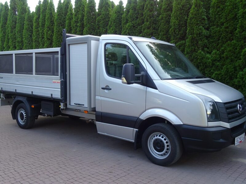 Volkswagen CRAFTER 2.0TDI 163KM 3 stronna wywrotka aluminiowa, 3 osobowa Volkswagen Crafter 2,0 TDI 163 km 3 stronna wywrotka Sprowadzona