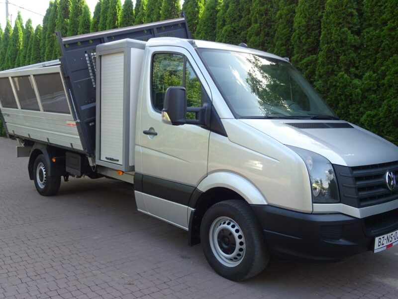 Volkswagen CRAFTER 2.0TDI 163KM 3 stronna wywrotka aluminiowa, 3 osobowa Volkswagen Crafter 2,0 TDI 163 km 3 stronna wywrotka Sprowadzona