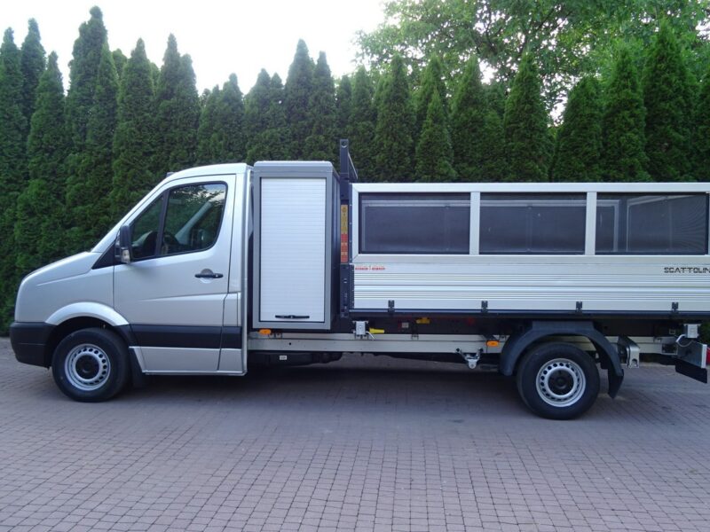 Volkswagen CRAFTER 2.0TDI 163KM 3 stronna wywrotka aluminiowa, 3 osobowa Volkswagen Crafter 2,0 TDI 163 km 3 stronna wywrotka Sprowadzona