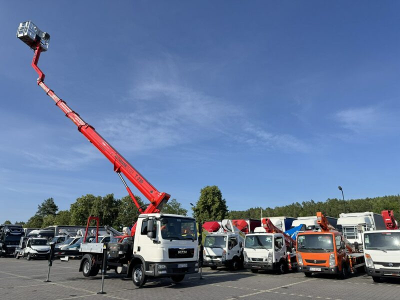 MAN TGL 7.150 Zwyżka Ruthmann T330 33-Metry DMC 7500KG 21m w Bok Jak Wumag GSR PALFINGER Super Stan !!!