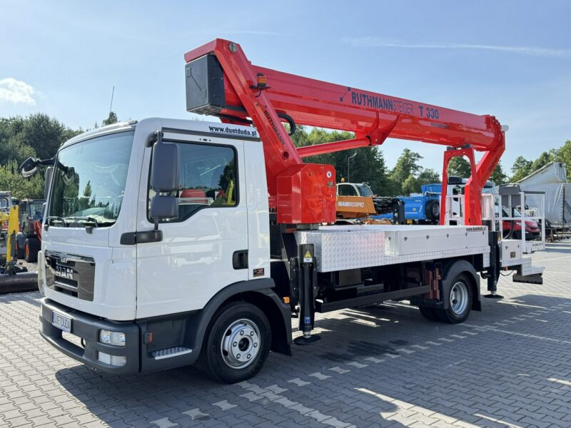 MAN TGL 7.150 Zwyżka Ruthmann T330 33-Metry DMC 7500KG 21m w Bok Jak Wumag GSR PALFINGER Super Stan !!!