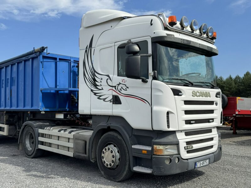 Scania R420 Retarder Hydraulika 4x2 Mały przebieg Super Stan Automat ze sprzęgłem Opticruise (R450, R410) nie Man Volvo Mercedes