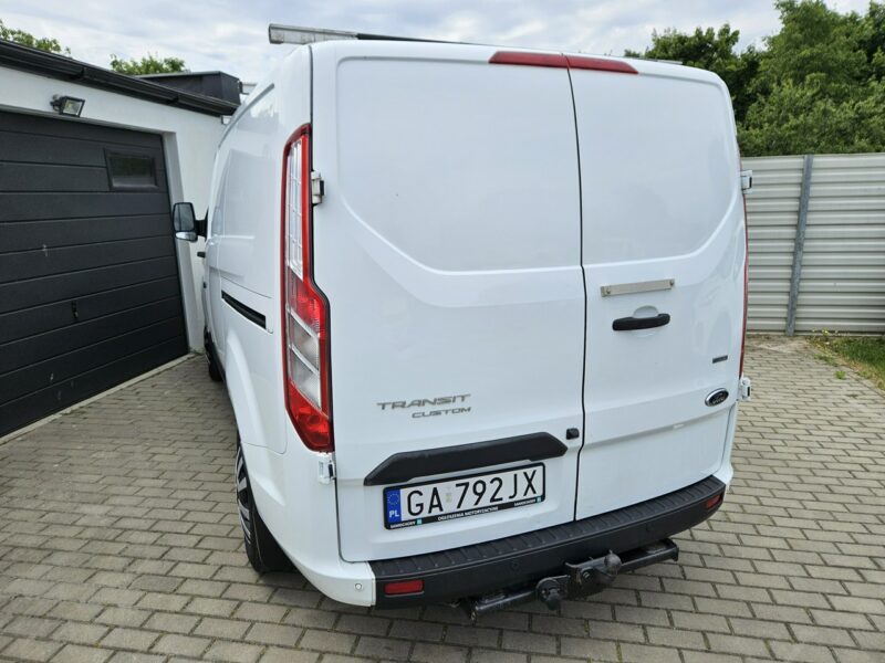 Ford Transit Custom 2.0 TDCi 130KM FV23% bezwypadek BDB WYPOSAŻENIE 3 osobowy BDB stan