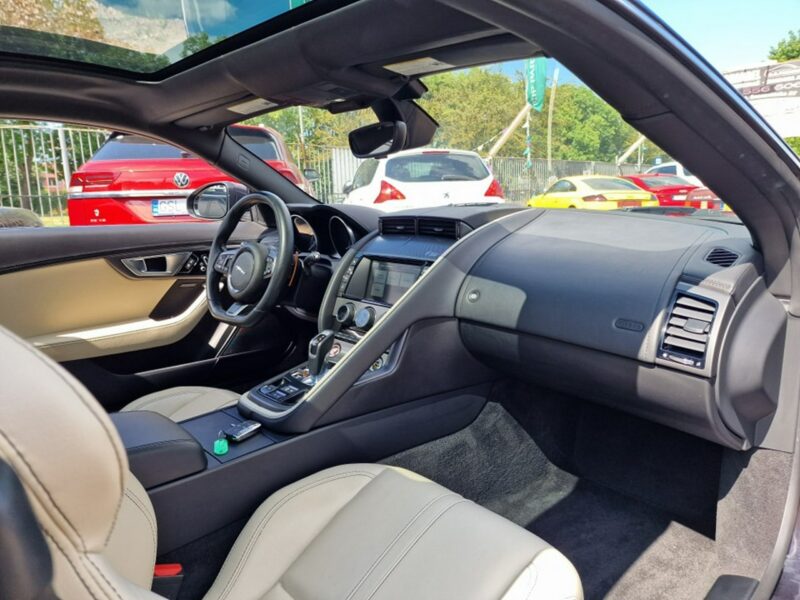 Jaguar F-Type S 3.0 Bi-TURBO 381 KM, AWD, Panorama, LED, Skóra, Navigacja, Bluetooth