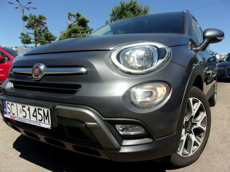 Fiat 500x Cross Podg.Fotele Klimatronic 2-strefy, Czujniki parkowania, Półskóra