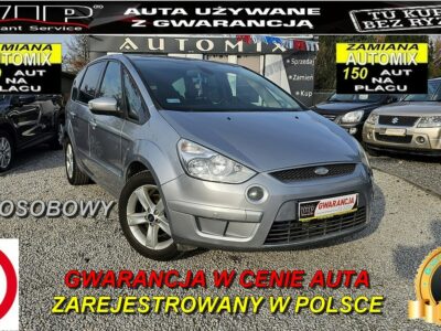 Ford S-Max 7- MIO OS! Super Wyposażenie / Mozliwa Zamiana * Gwarancja w cenie ! I (2006-2015)