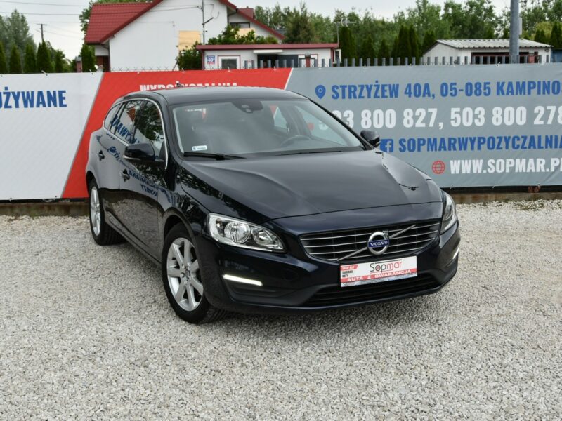 Volvo V60 D3 2.0 150KM Automat 2017r. LED NAVi Skóra Gwarancja BEZWYPADEK I (2010-2018)