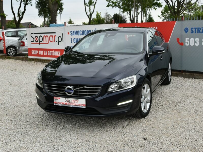 Volvo V60 D3 2.0 150KM Automat 2017r. LED NAVi Skóra Gwarancja BEZWYPADEK I (2010-2018)