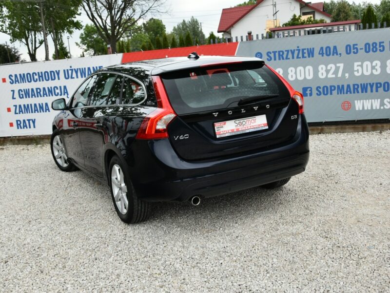 Volvo V60 D3 2.0 150KM Automat 2017r. LED NAVi Skóra Gwarancja BEZWYPADEK I (2010-2018)