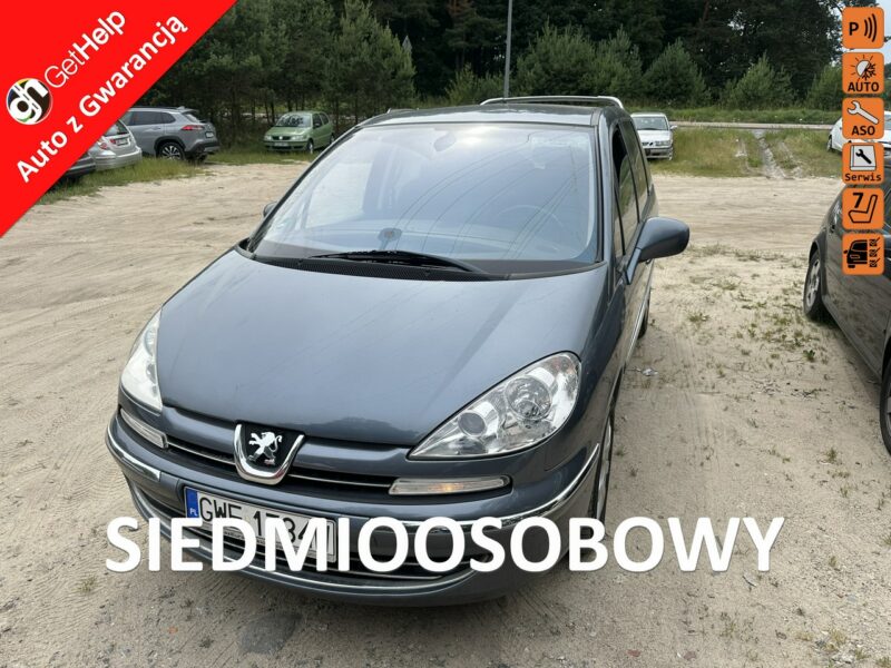 Peugeot 807 Elektrycznie drzwi/Tempomat/7 foteli/Parktronik/Alufelgi/Hak/ESP