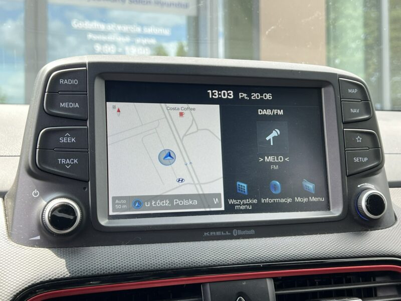 Hyundai Kona 1.6T-GDI 177KM PREMIUM 7DCT Salon Polska Android Auto Head-up FV23% I (2017-2023)