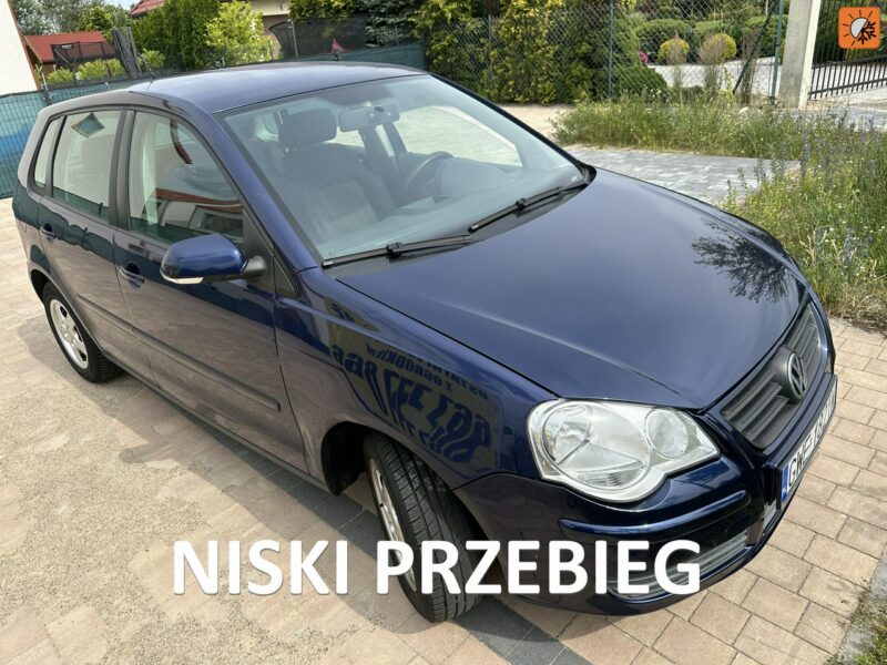 Volkswagen Polo 1,4benz, 5 drzwi, klimatyzacja, alufelgi, isofix, opony wielosezonowe IV FL (2005-2009)