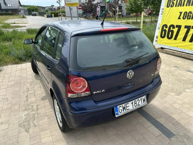 Volkswagen Polo 1,4benz, 5 drzwi, klimatyzacja, alufelgi, isofix, opony wielosezonowe IV FL (2005-2009)