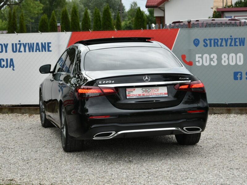 Mercedes E 220 E 220d 4Matic 200KM 2022r. SALON pakiet AMG Burmester Fv23 Rezerwacja W213 (2016-)