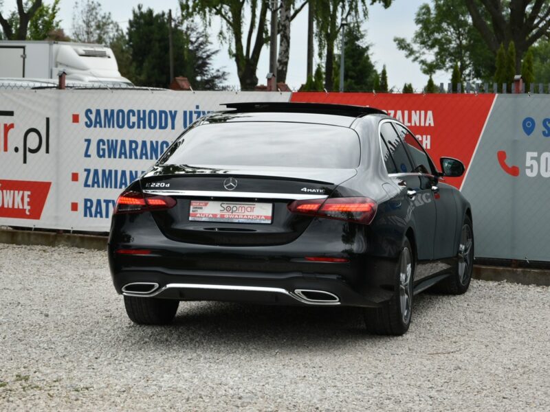 Mercedes E 220 E 220d 4Matic 200KM 2022r. SALON pakiet AMG Burmester Fv23 Rezerwacja W213 (2016-)