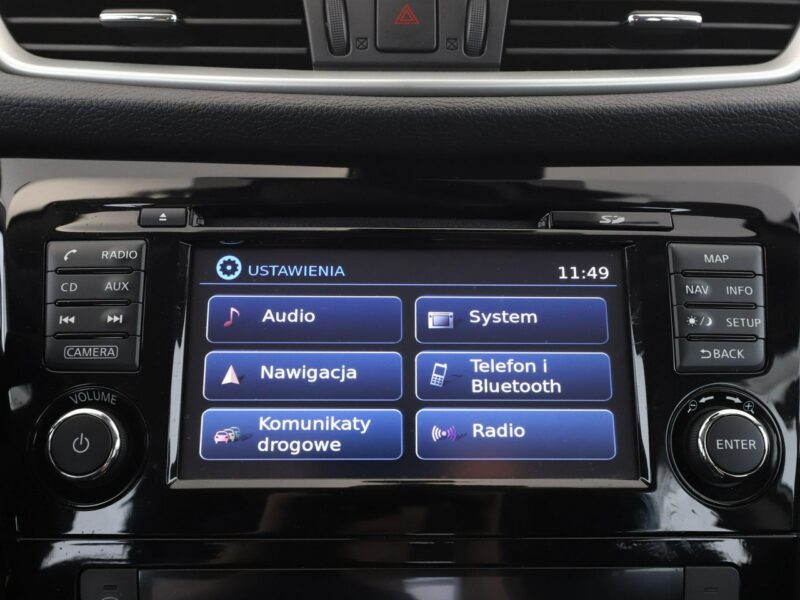 Nissan Qashqai automat navi klima auto grzane fotele kamera i czujniki parkowania II (2013-2021)