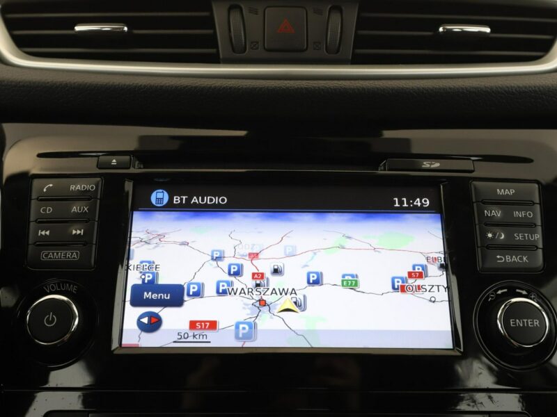 Nissan Qashqai automat navi klima auto grzane fotele kamera i czujniki parkowania II (2013-2021)